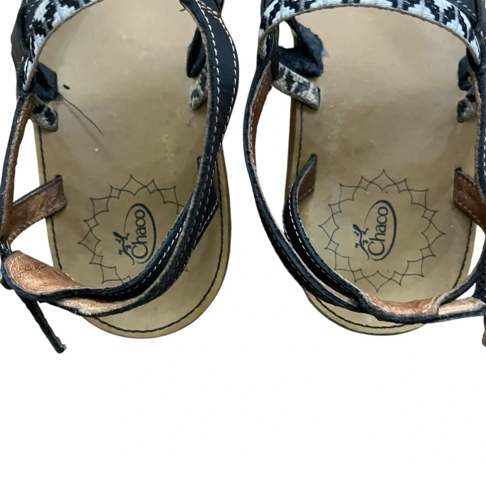 Chaco’s Women’s Loveland Dolman Black Leather Webbing Adjustable Sandal SZ 7 - Picture 7 of 12